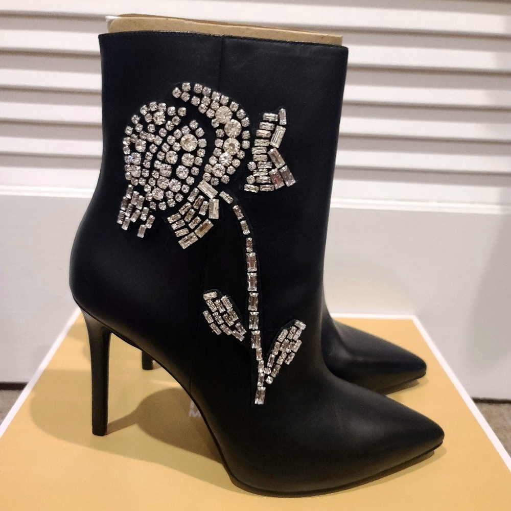 Brand New Michael Kors Booties w/ Matching Clutch or Shoulder Bag